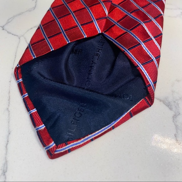 Tommy Hilfiger Tie Red/Blue - Picture 3 of 6